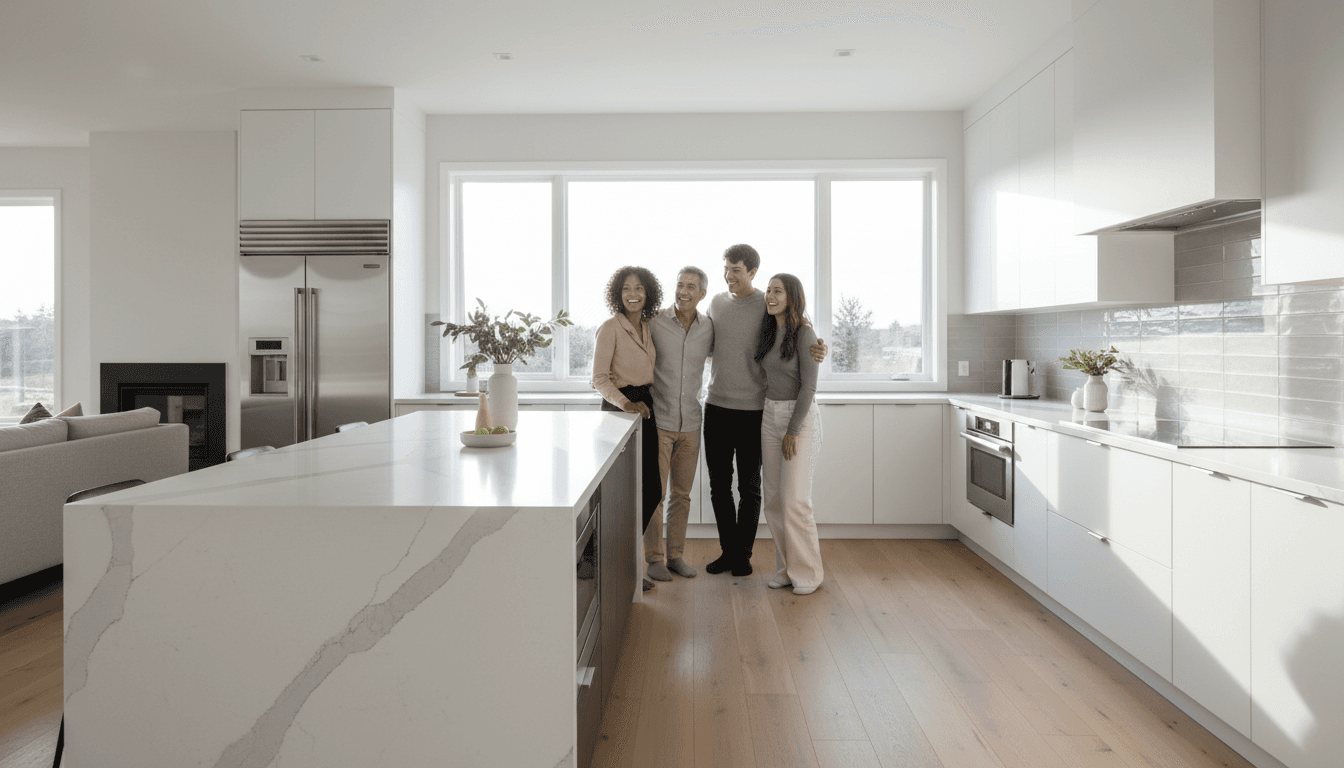 Completed kitchen remodel with custom cabinetry and modern finishes