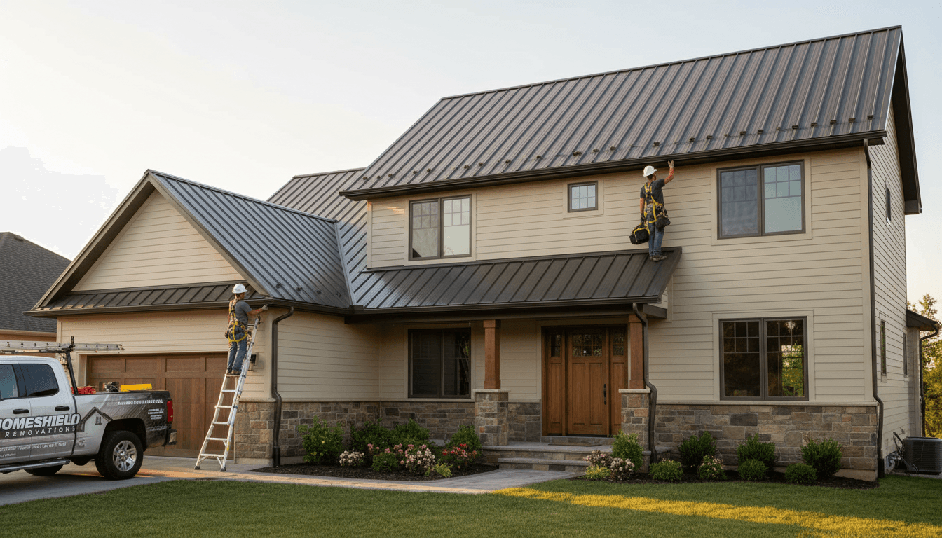 New home addition construction completed and integrated with original structure