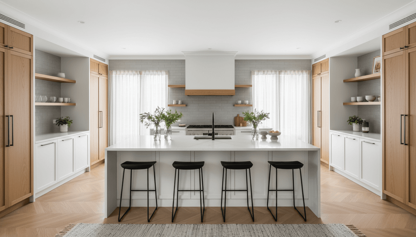 Full-scale kitchen remodel with modern finishes